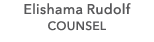 Elishama Rudolf COUNSEL