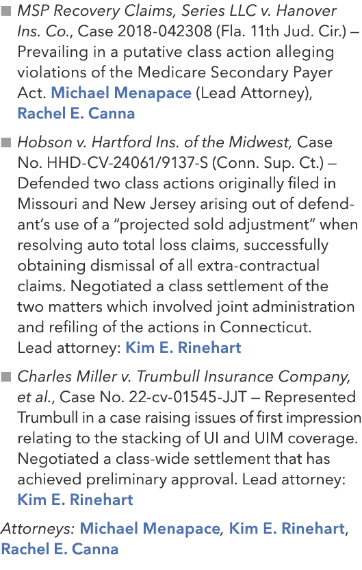 n MSP Recovery Claims, Series LLC v. Hanover Ins. Co., Case 2018 042308 (Fla. 11th Jud. Cir.) — Prevailing in a putat...